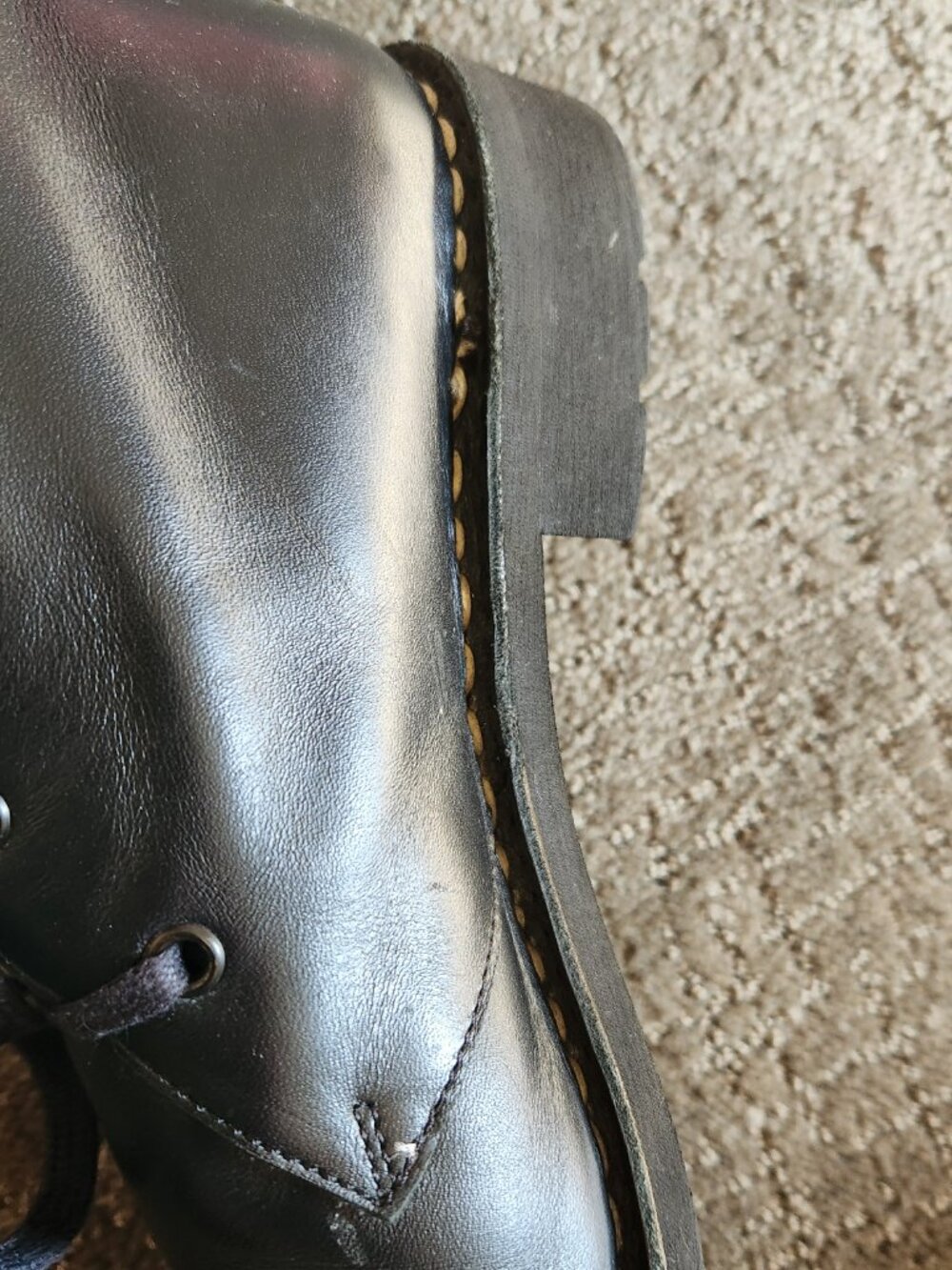 PARABOOT FOR SOFIE D'HOORE Black Leather Lace-up Ankle Boots Booties Size 8.5 - Picture 12 of 13